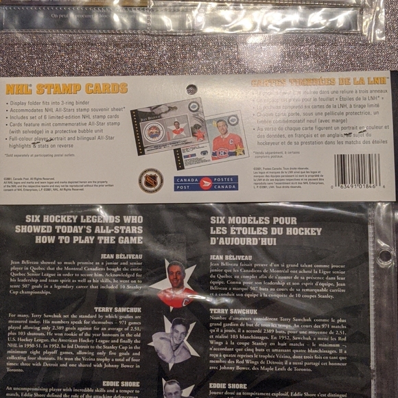 Bnib: 2001 NHL Stamp cards - Picture 4 of 5